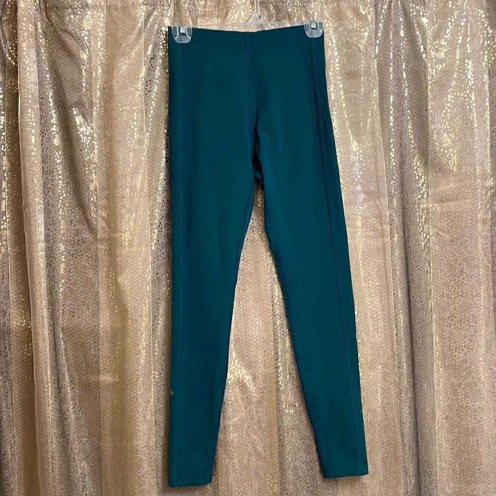 PINK Victorias Secret teal green active leggings with phone pocket, size S NWOT - Picture 3 of 6